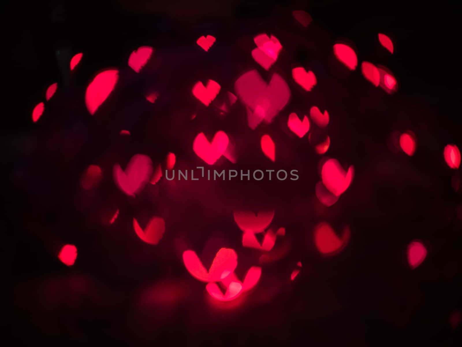 Heart bokeh background, Love Valentine's day background 