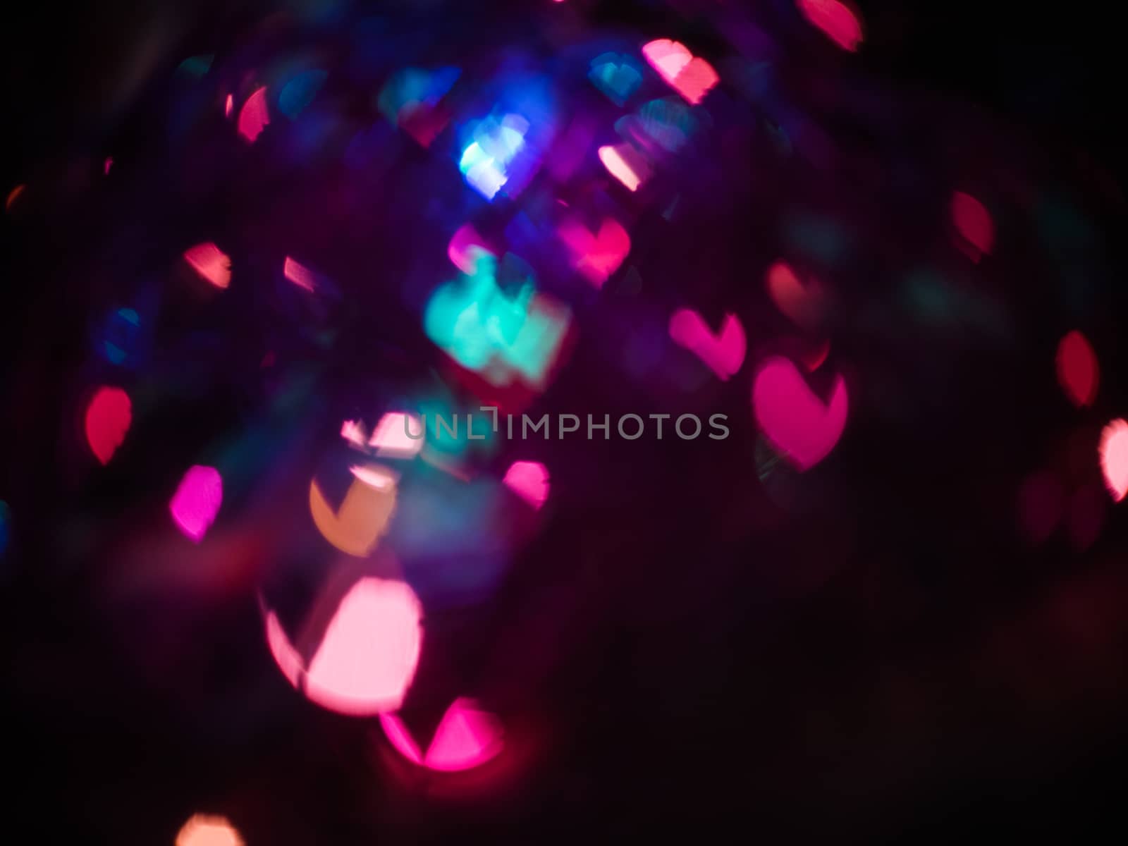 Heart bokeh background, Love Valentine's day background 