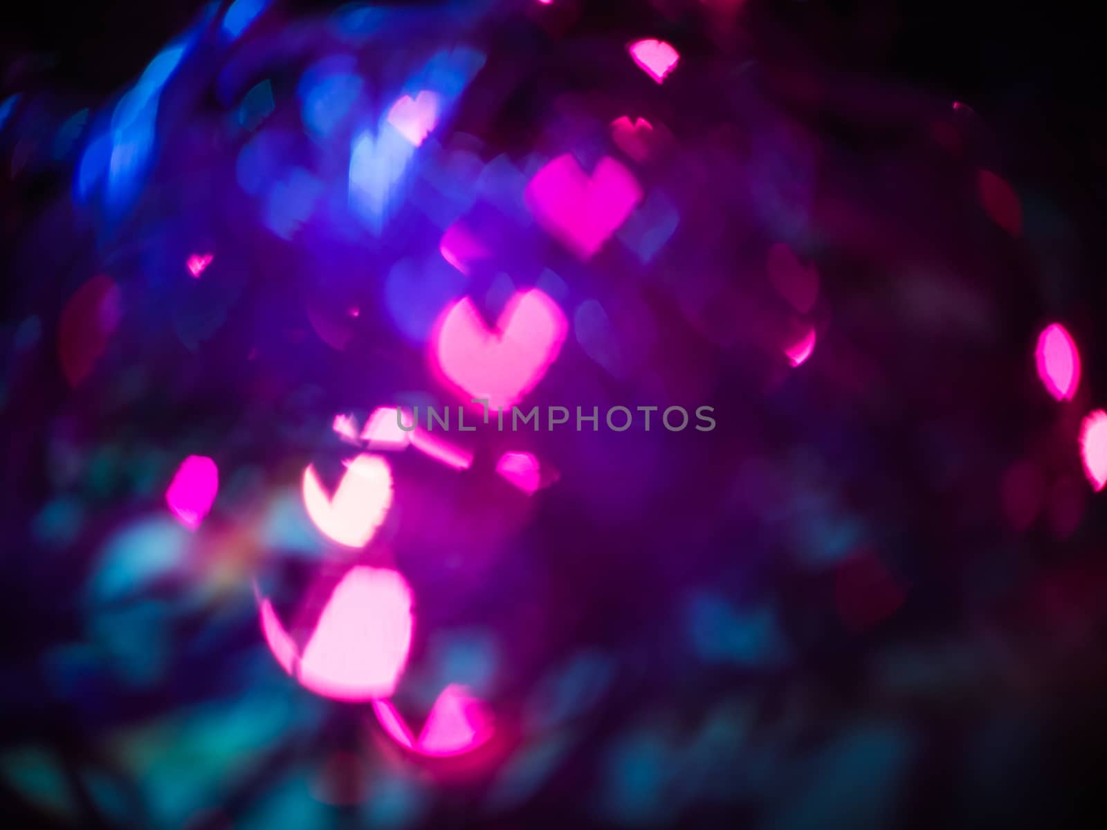 Heart bokeh background, Love Valentine's day background 