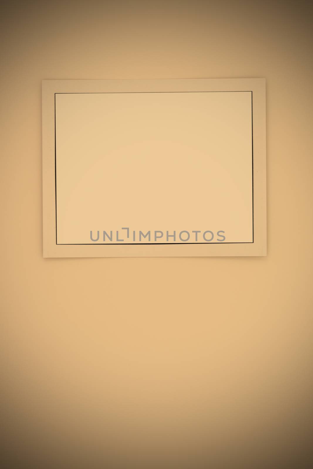 vintage blank frame on a white background, instagram image style