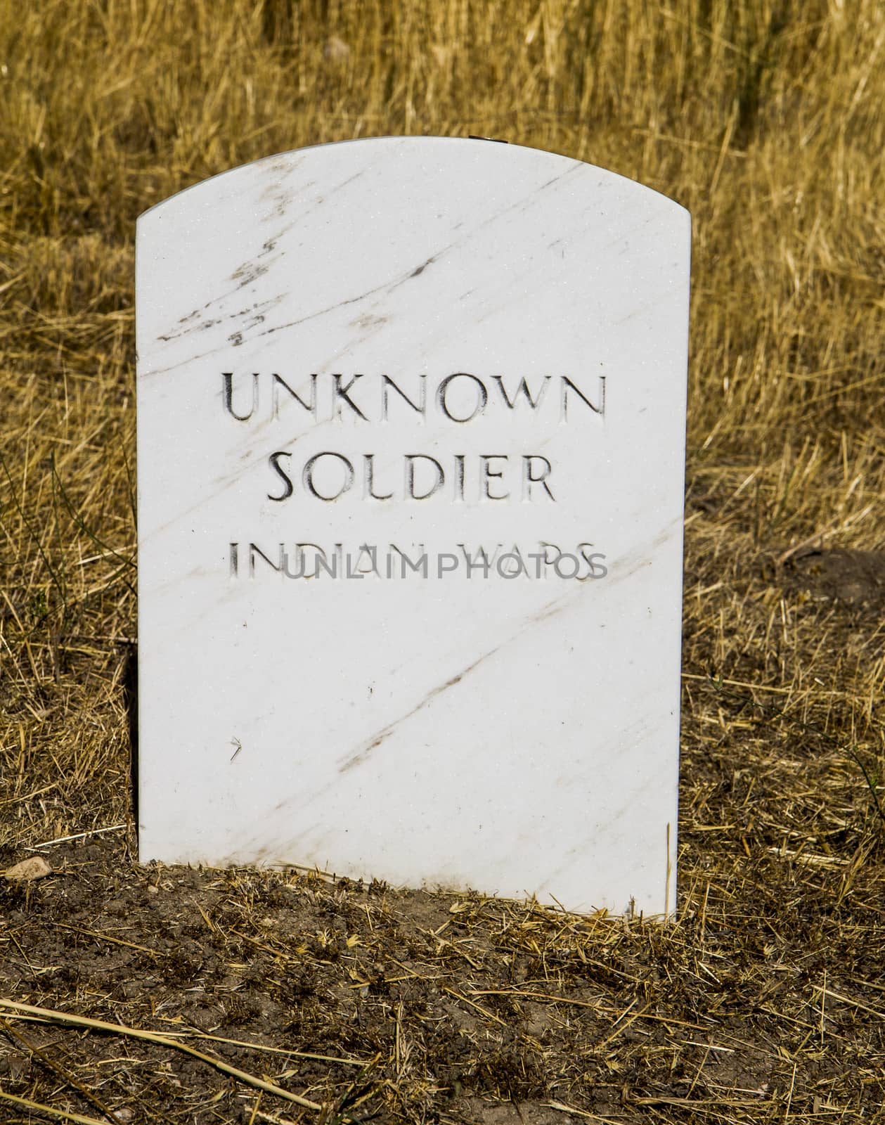 Grave of an unknown soldier from the indian wars in Boise, Idaho