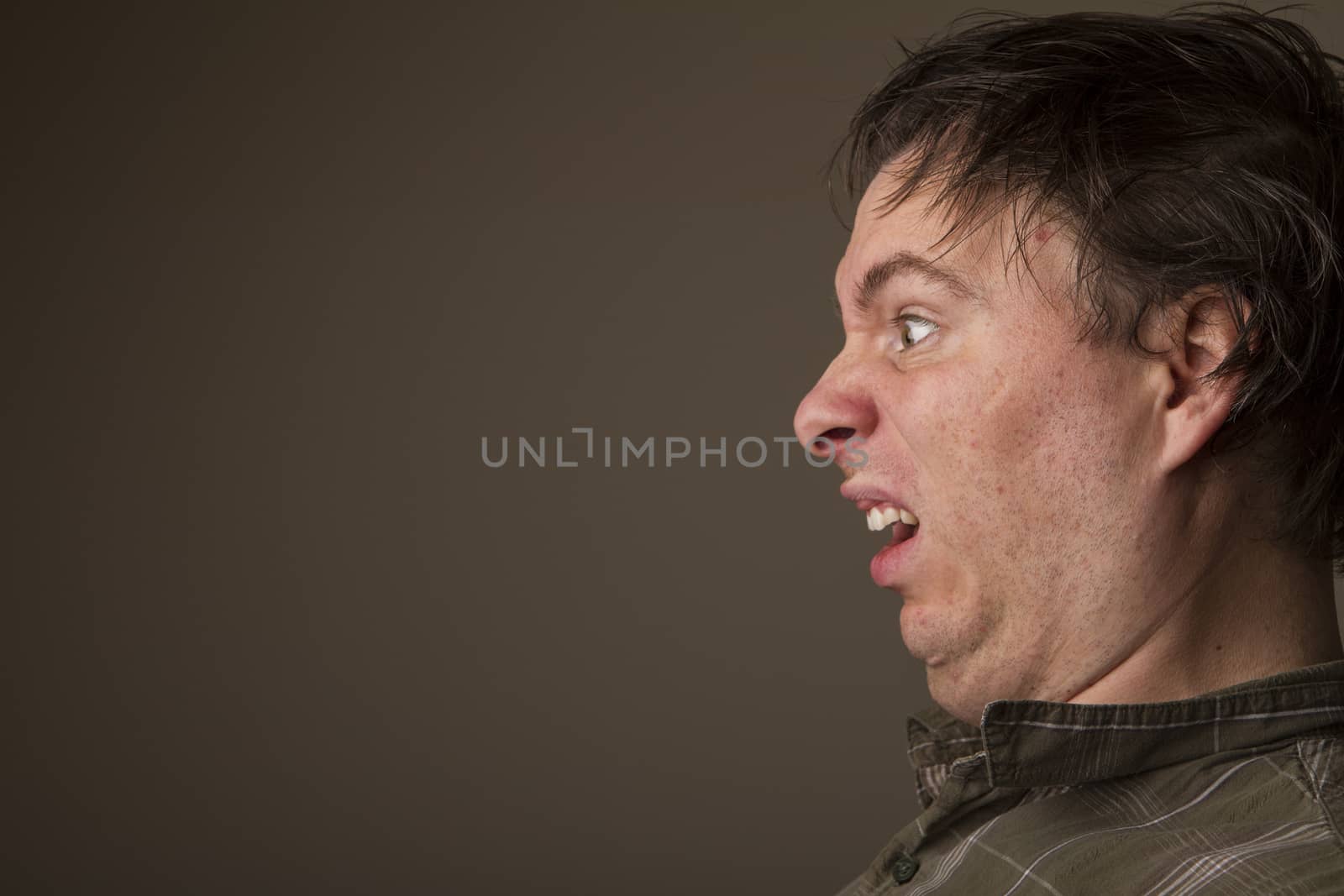 Stink face with some copy space