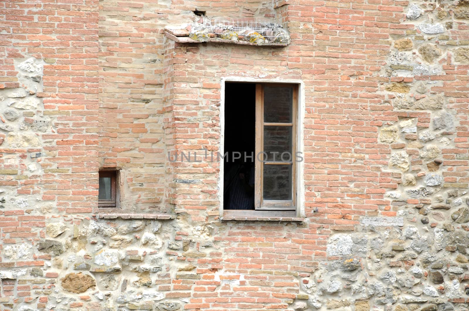 Window in ancient wall