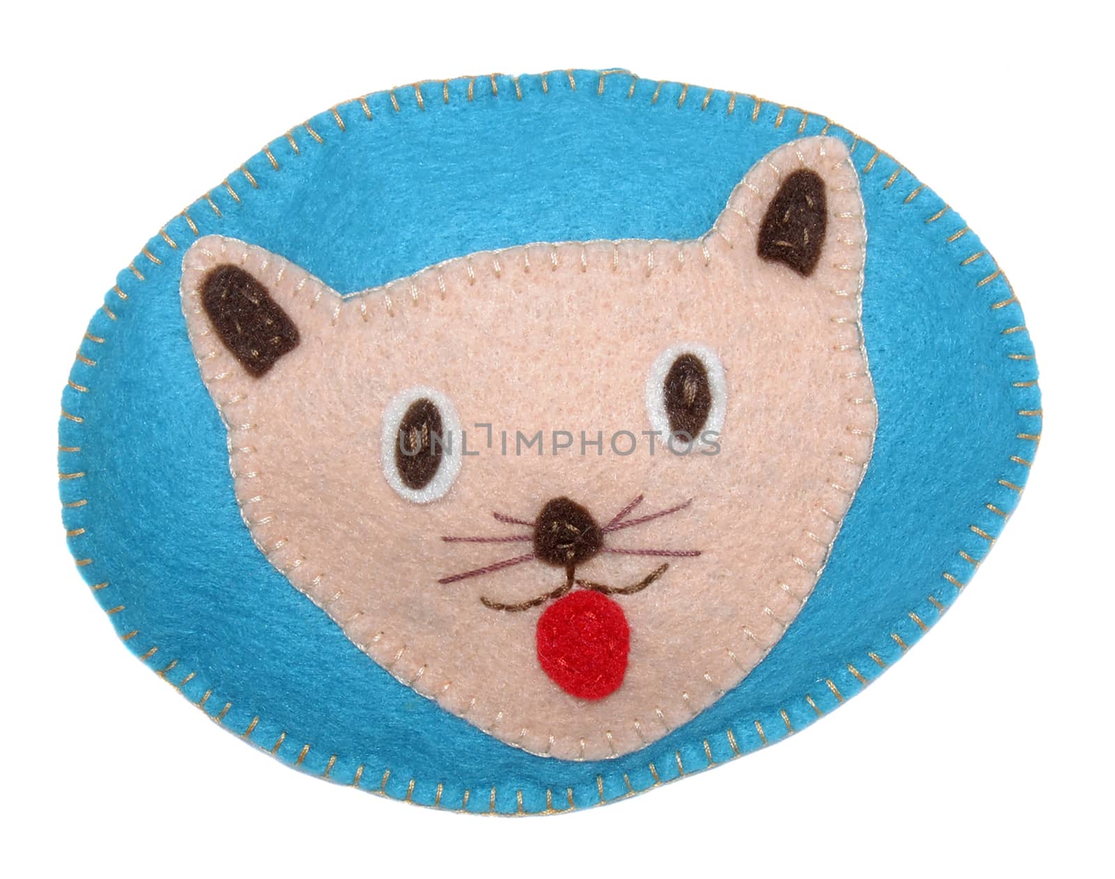 Handmade toy from felt - cat