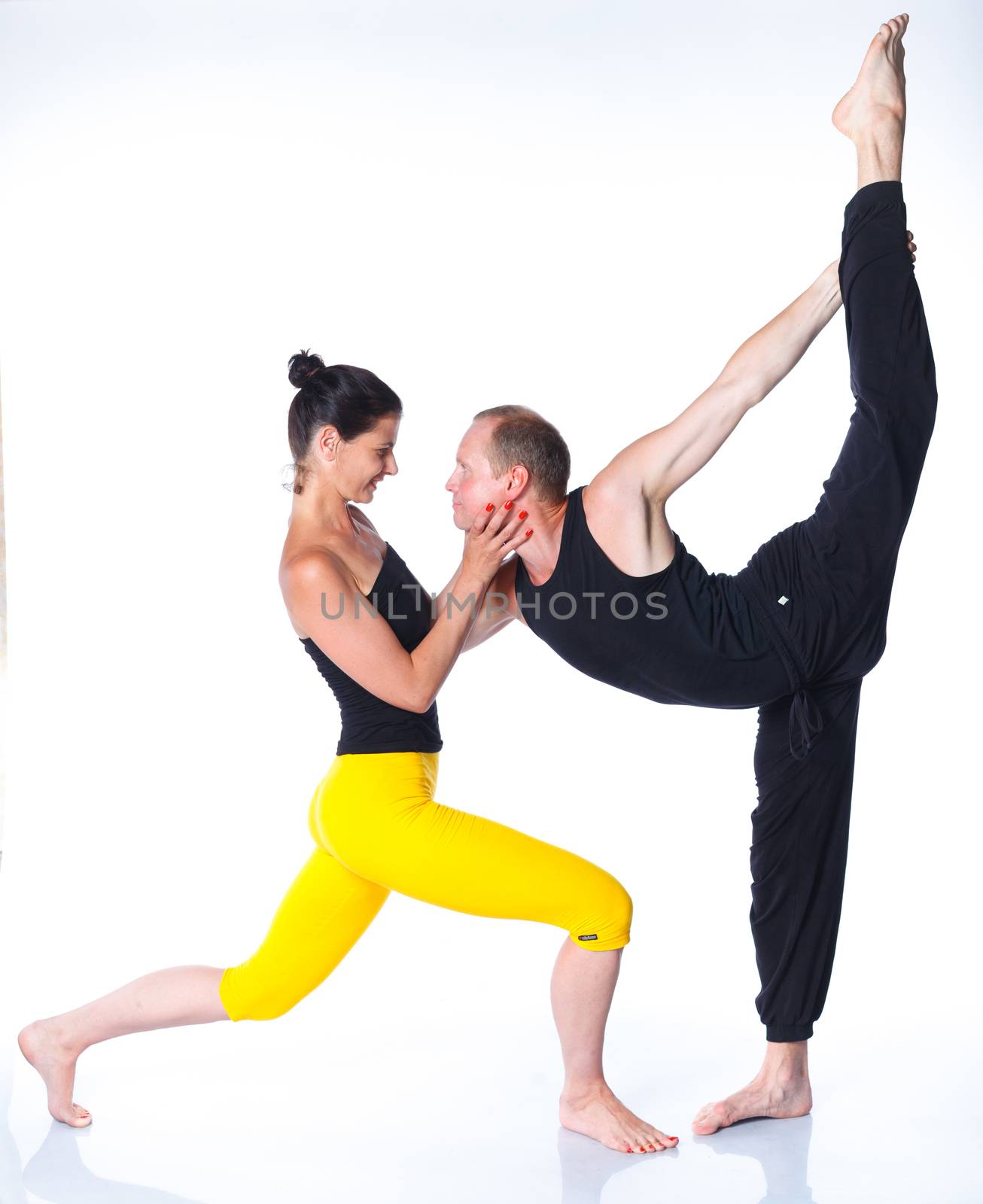 Yoga couple by maxoliki