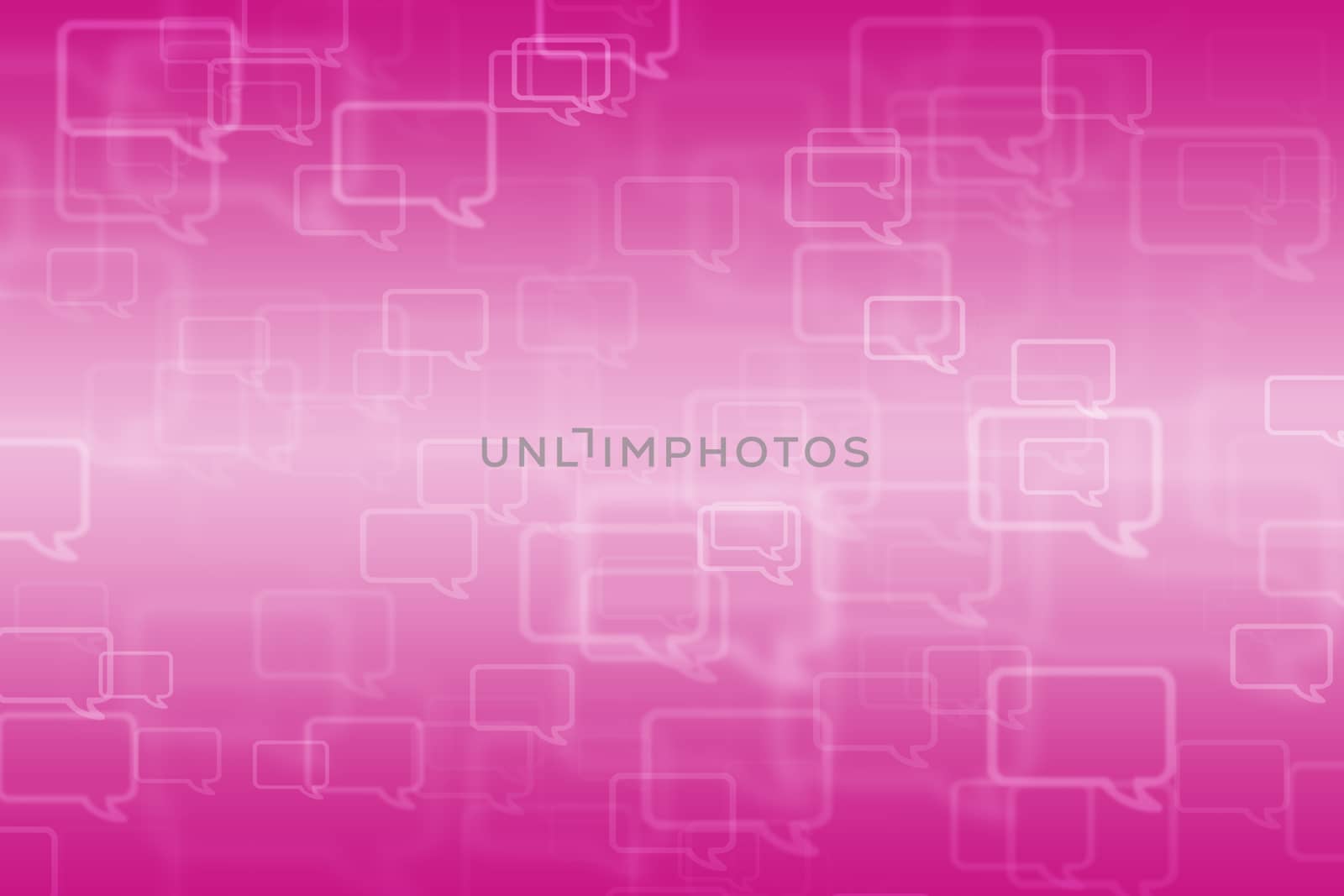  speech bubble on pink  background.