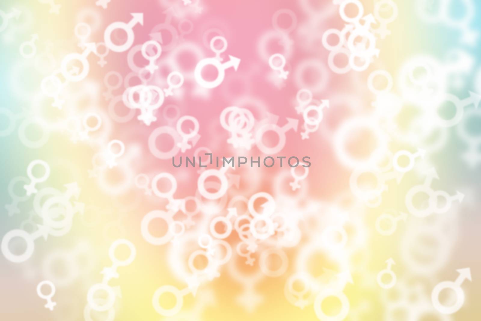 green, blue and pink pastel colorful background, with sex symbols