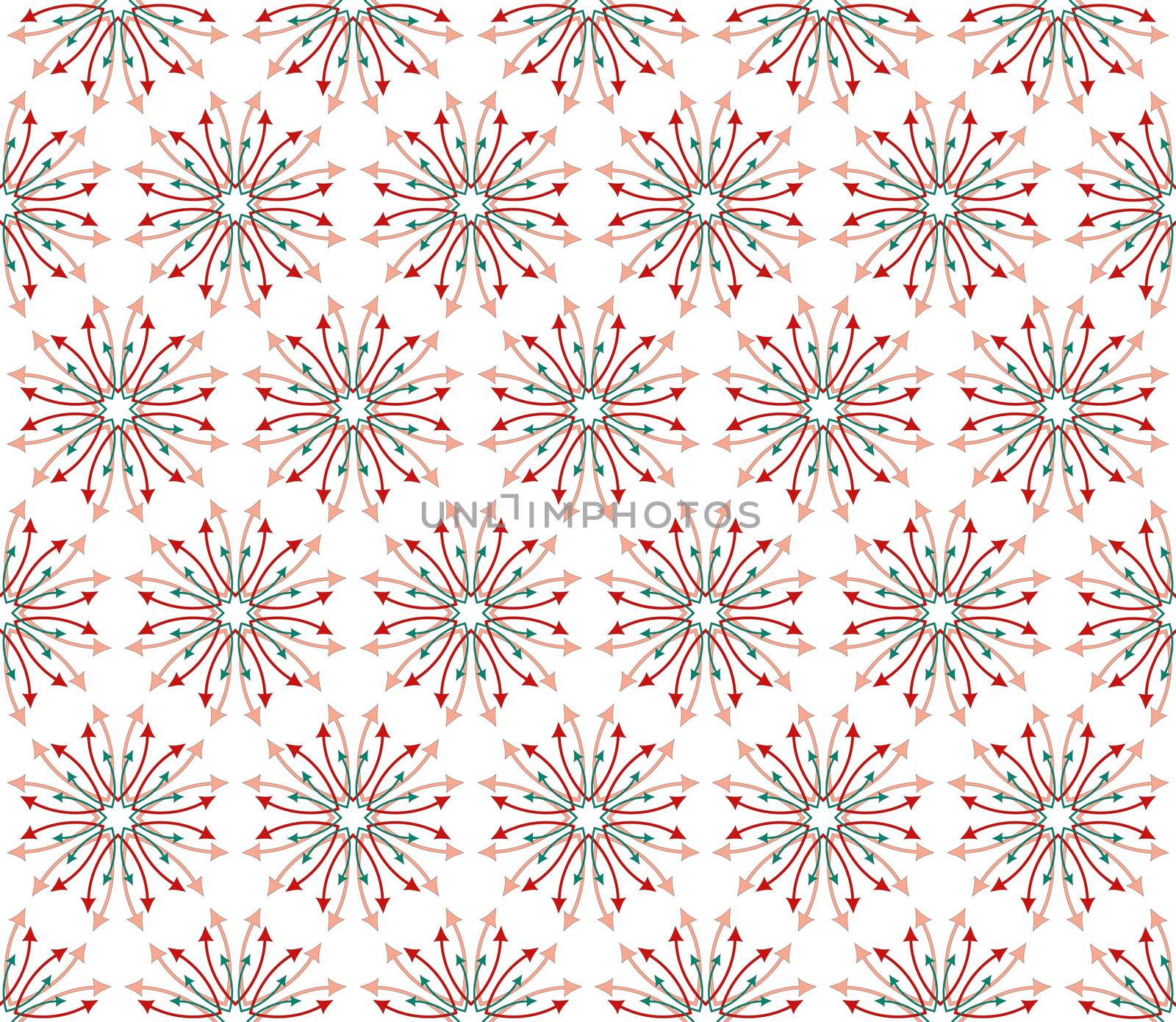 abstract background or fabric arrows flowers pattern