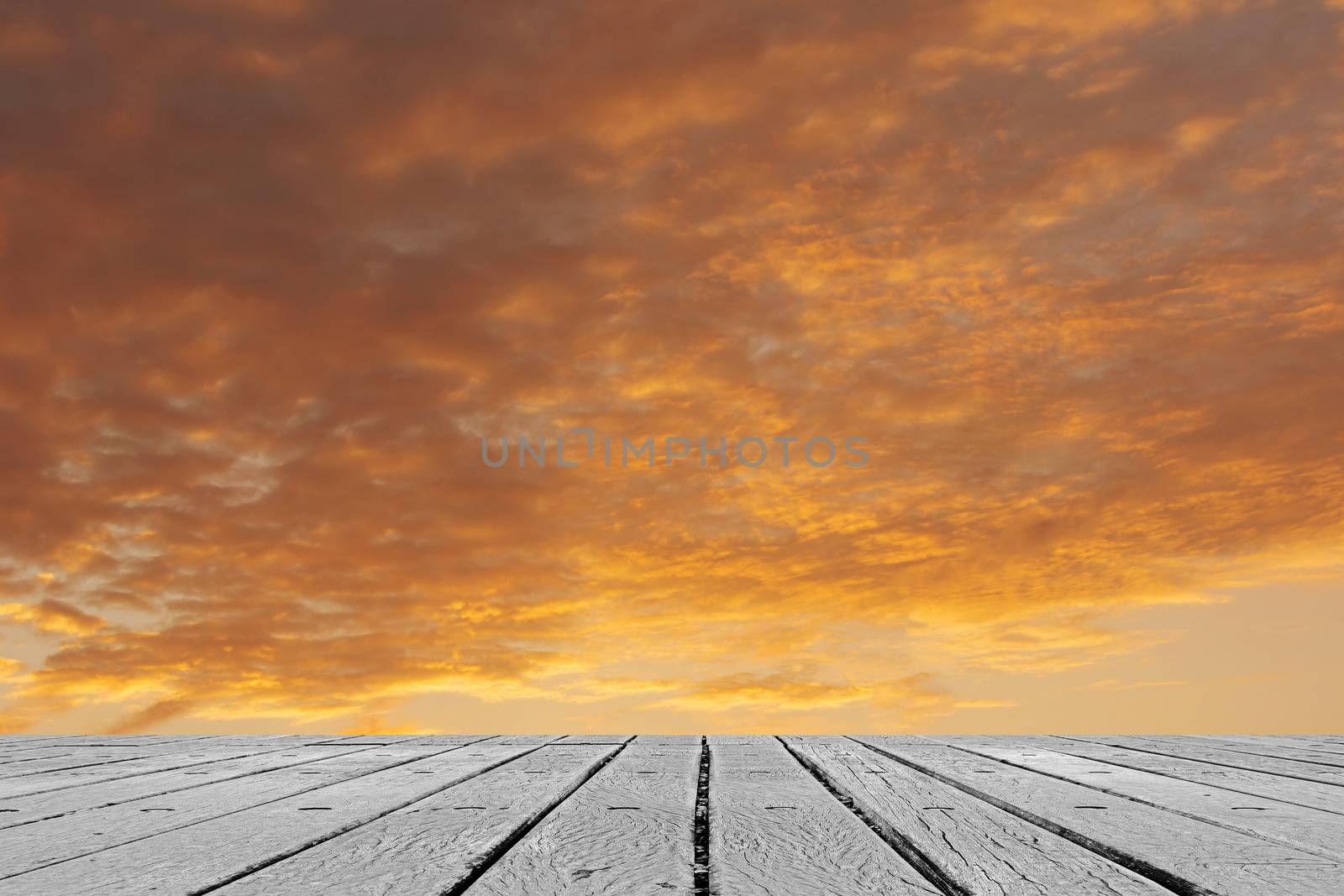 Scenic of clouds on heaven above the ground. Good background for you to put text or people on the ground.