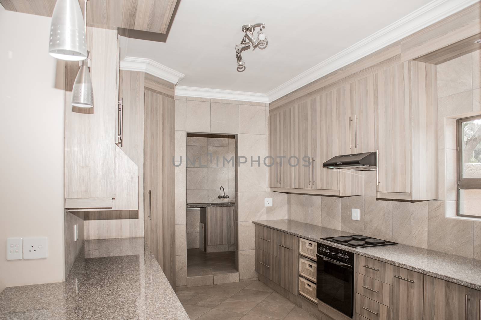 A new kitchen in a newly build house.