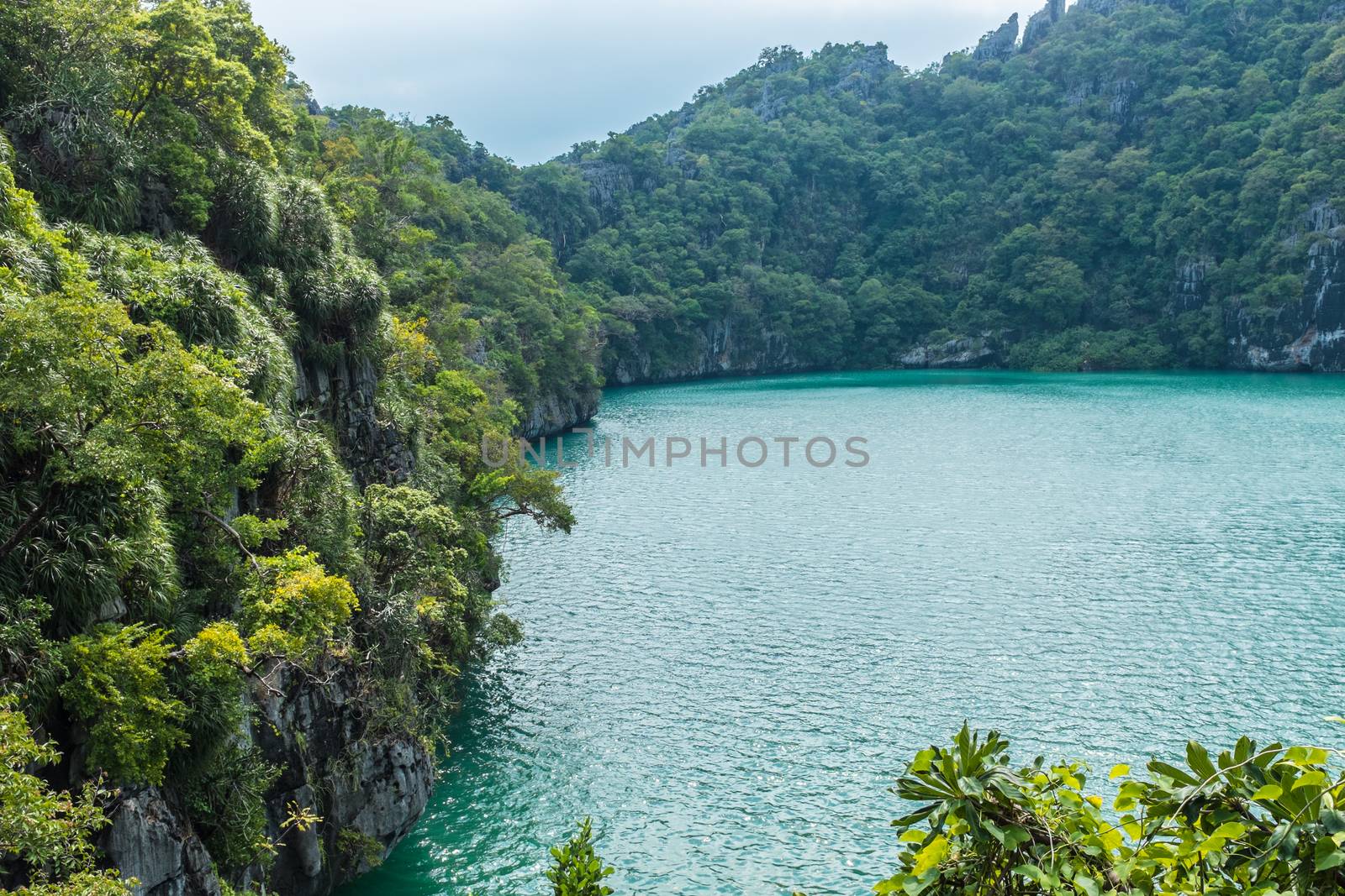 Emerald Lake at Angthong island, Thailand