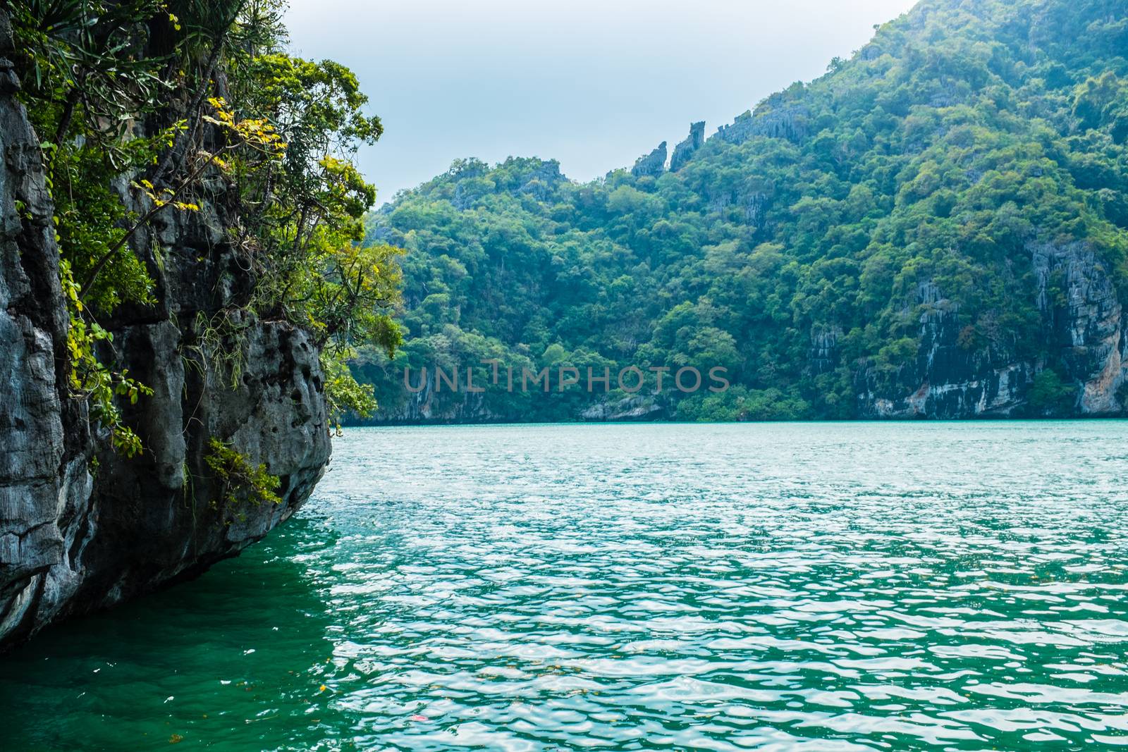 Emerald Lake at Angthong island, Thailand