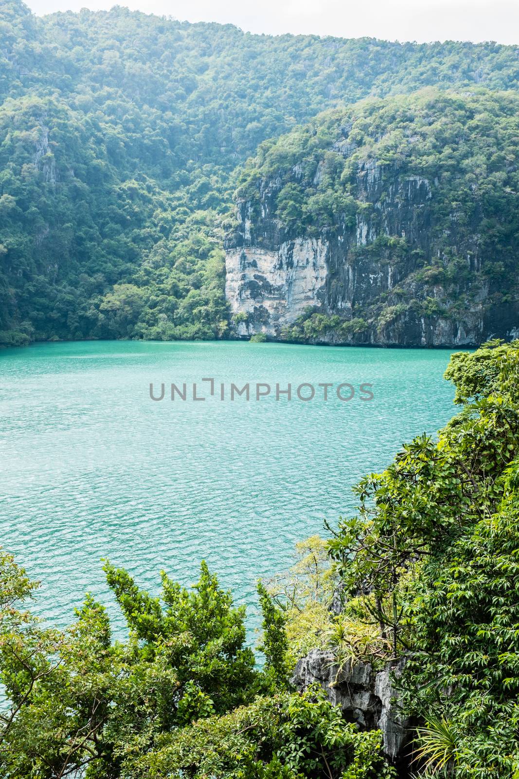 Emerald Lake at Angthong island, Thailand