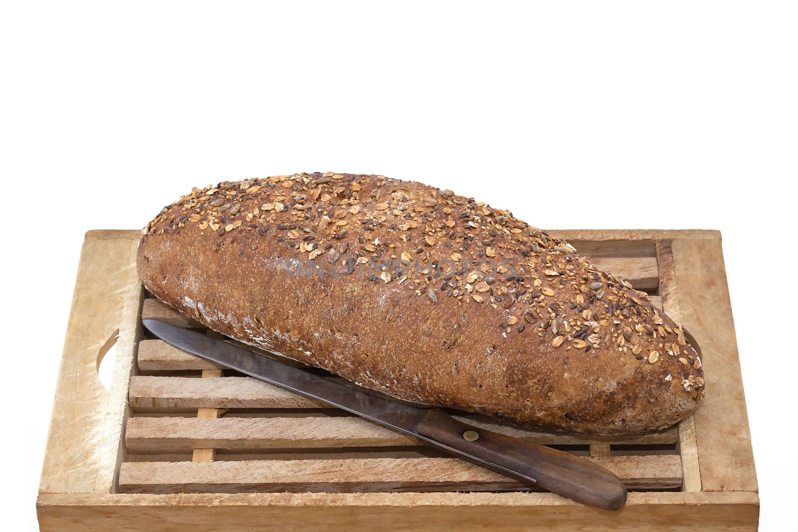 Whole Grain Bread on board by milinz