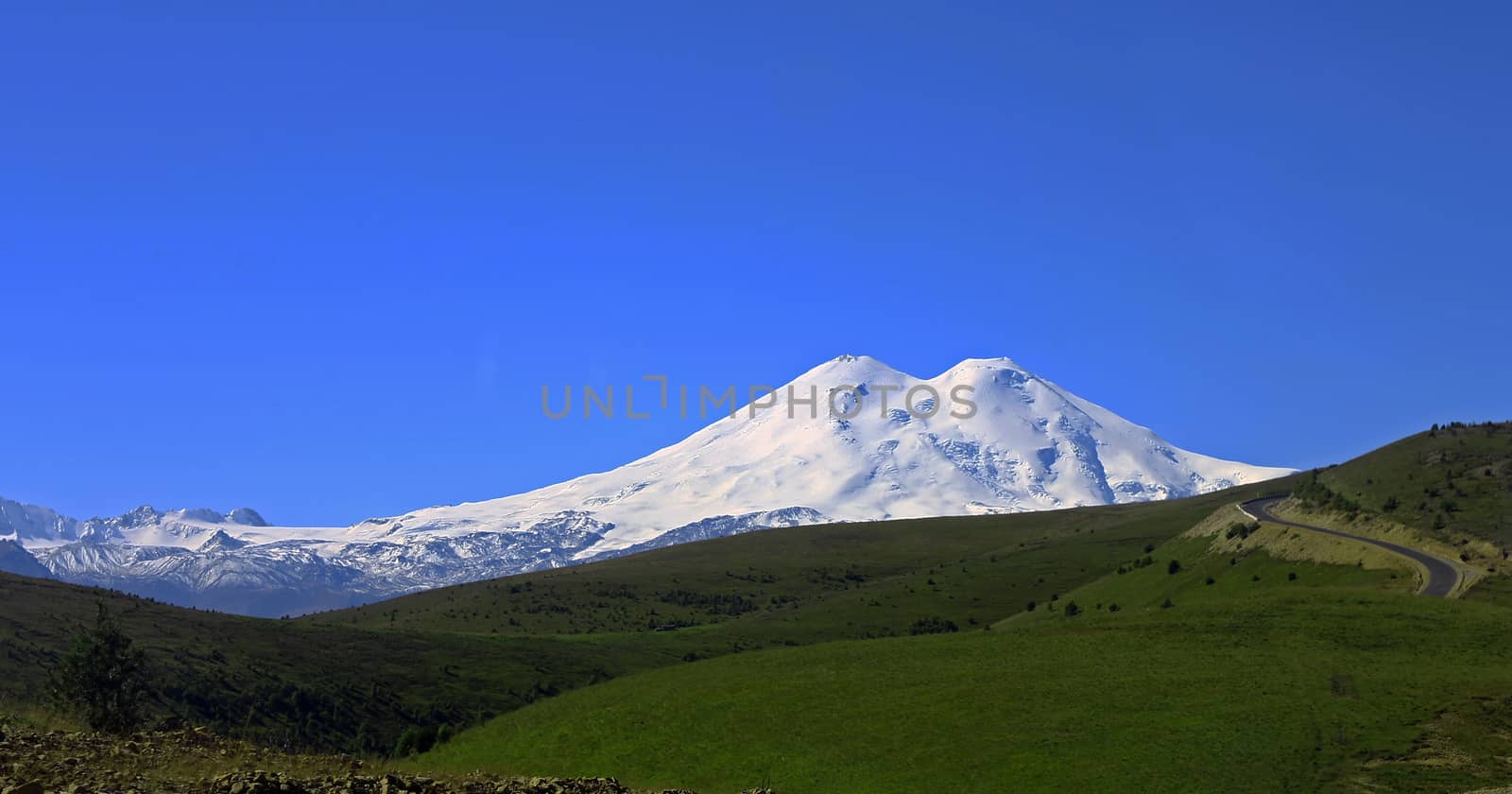 Elbrus mountain is highest peak of Europe