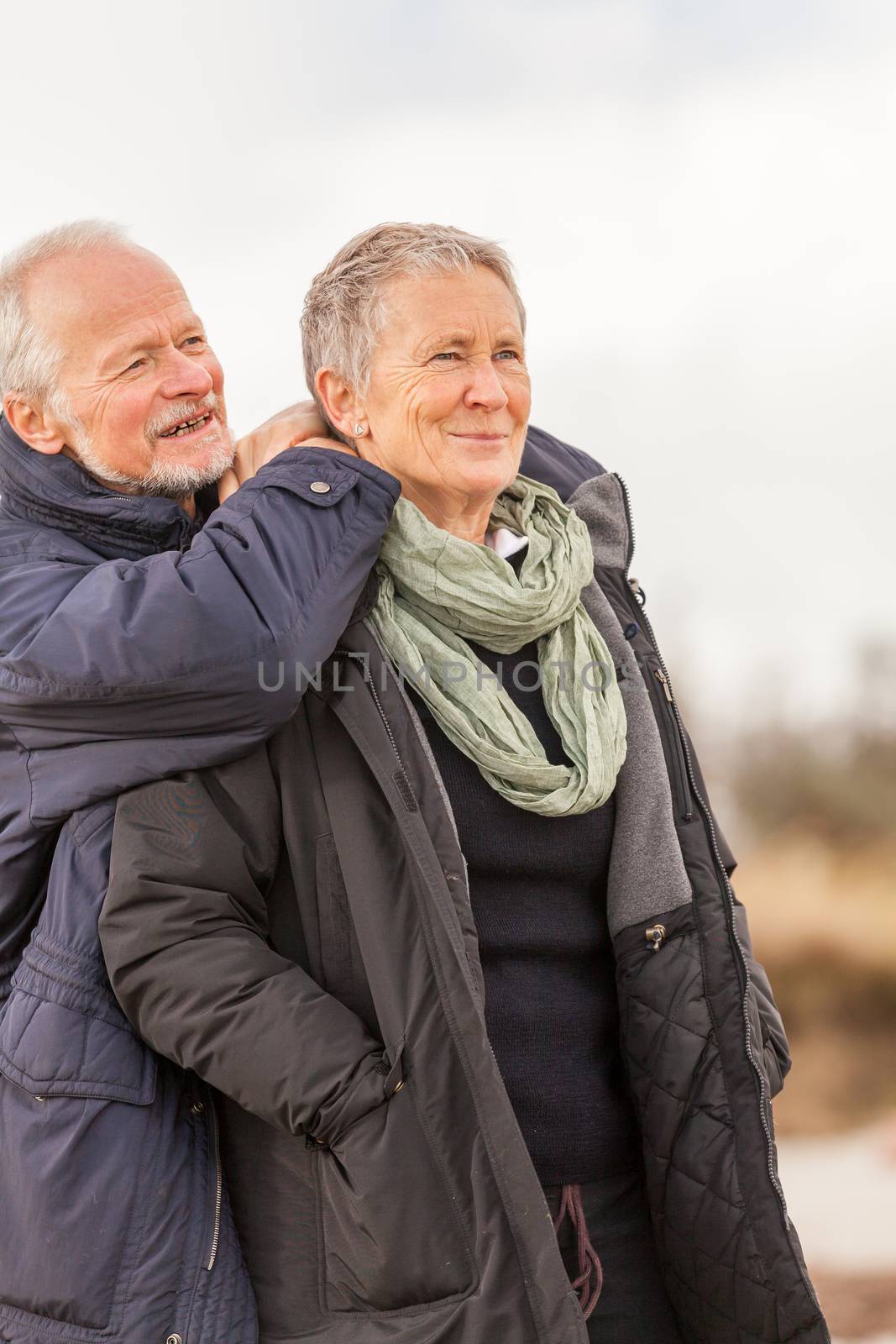 happy senior couple elderly people together outdoor by juniart