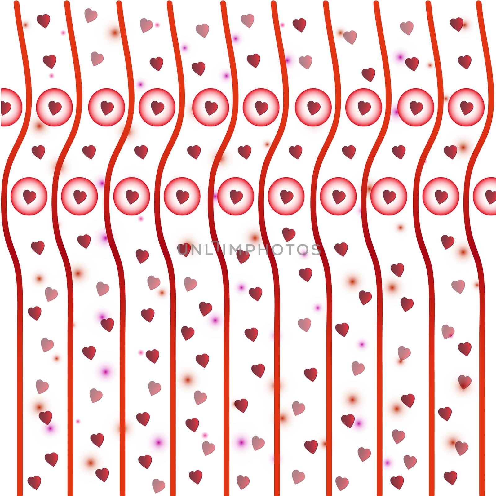 Valentine seamless pattern.Happy Valentines Day background.