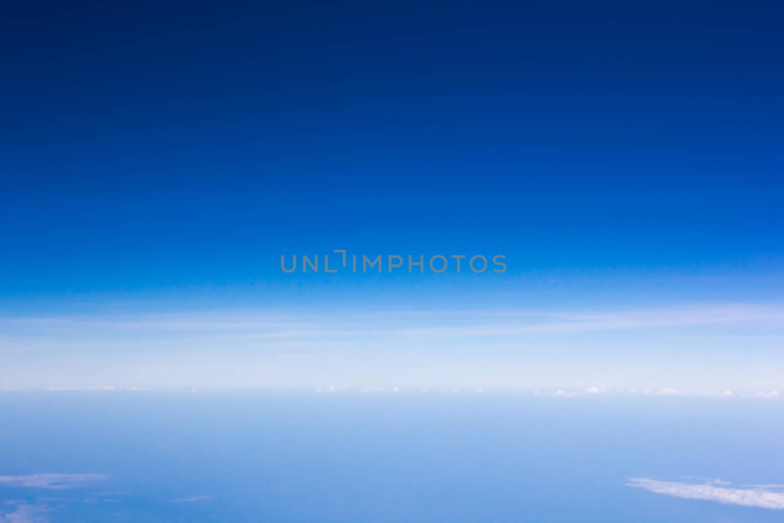 blue sky over cloud air view background only