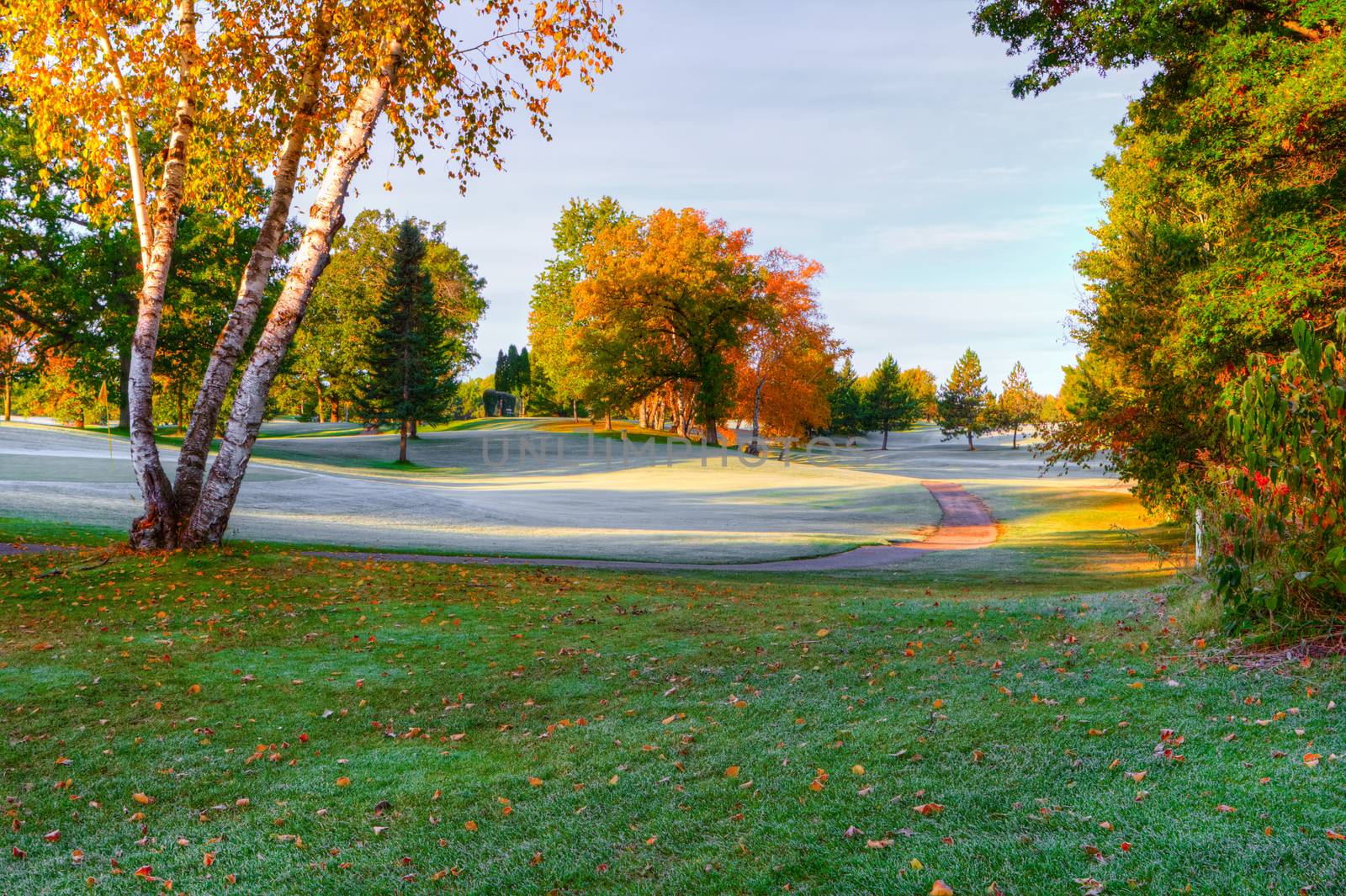 October's Fall Colors at the Golf Course.