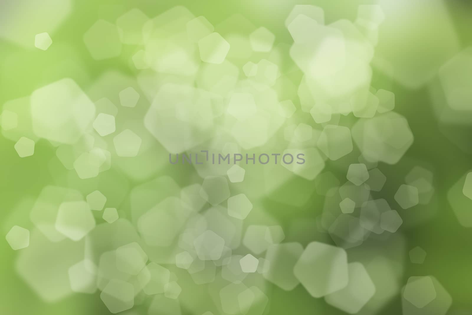 natural green background, with pentagon