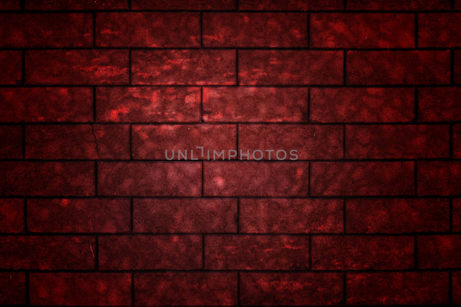 brick grunge texture, wall background, vignette