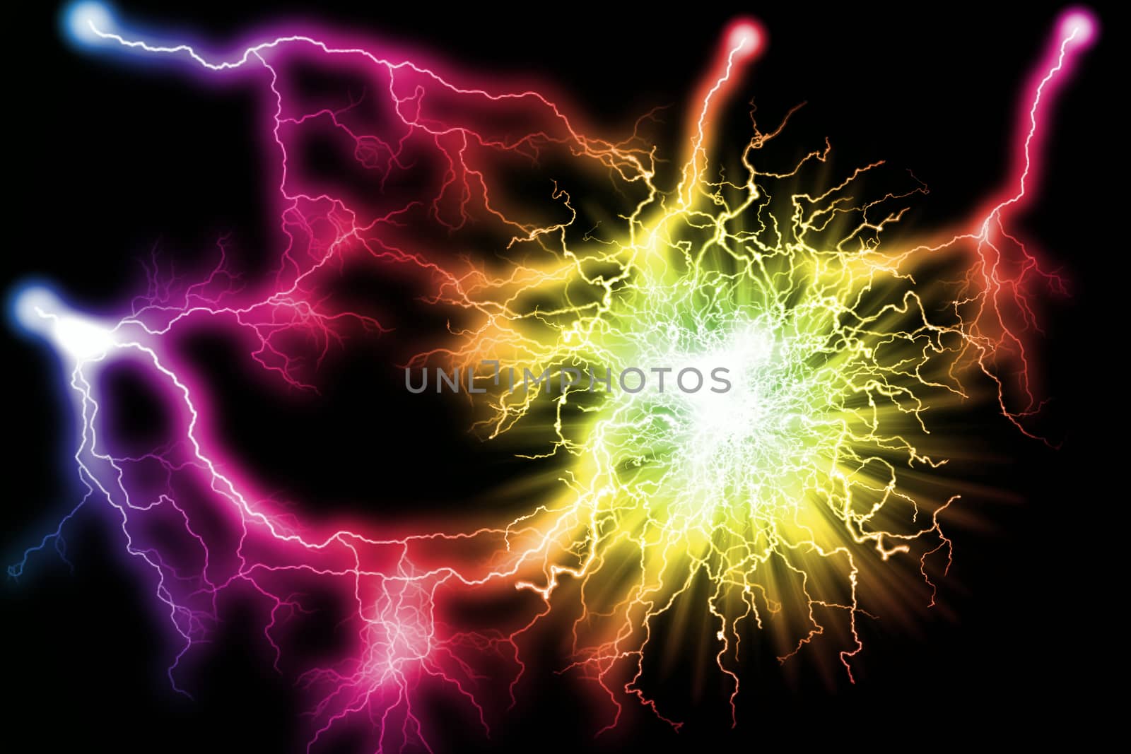 Electric colorful lighting effect, abstract backgrounds 