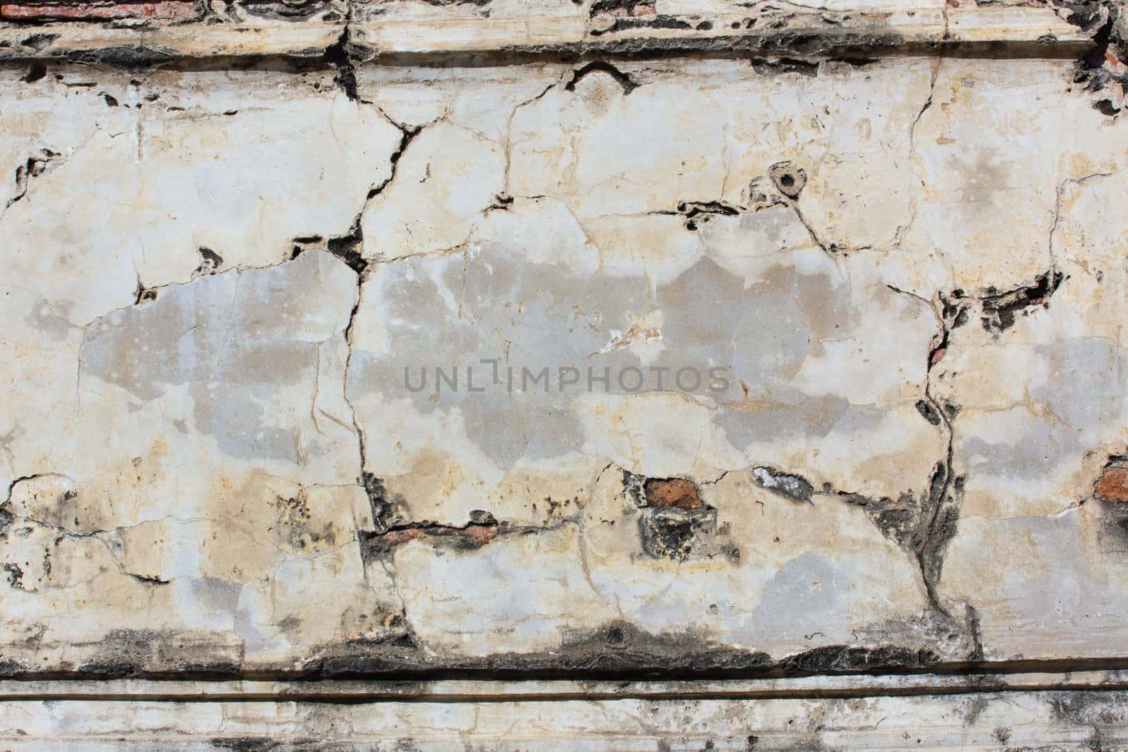 Grunge concrete cement wall with crack in industrial building, great for your design and texture background