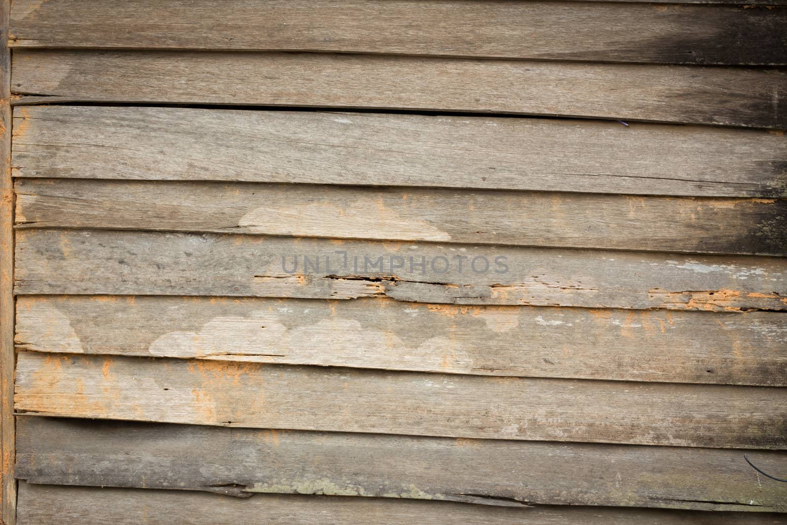 Texture of Asian style old wood house wall.