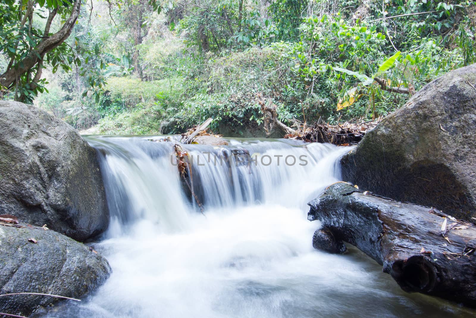 Waterfall in Khao Yai National Park Thailand.