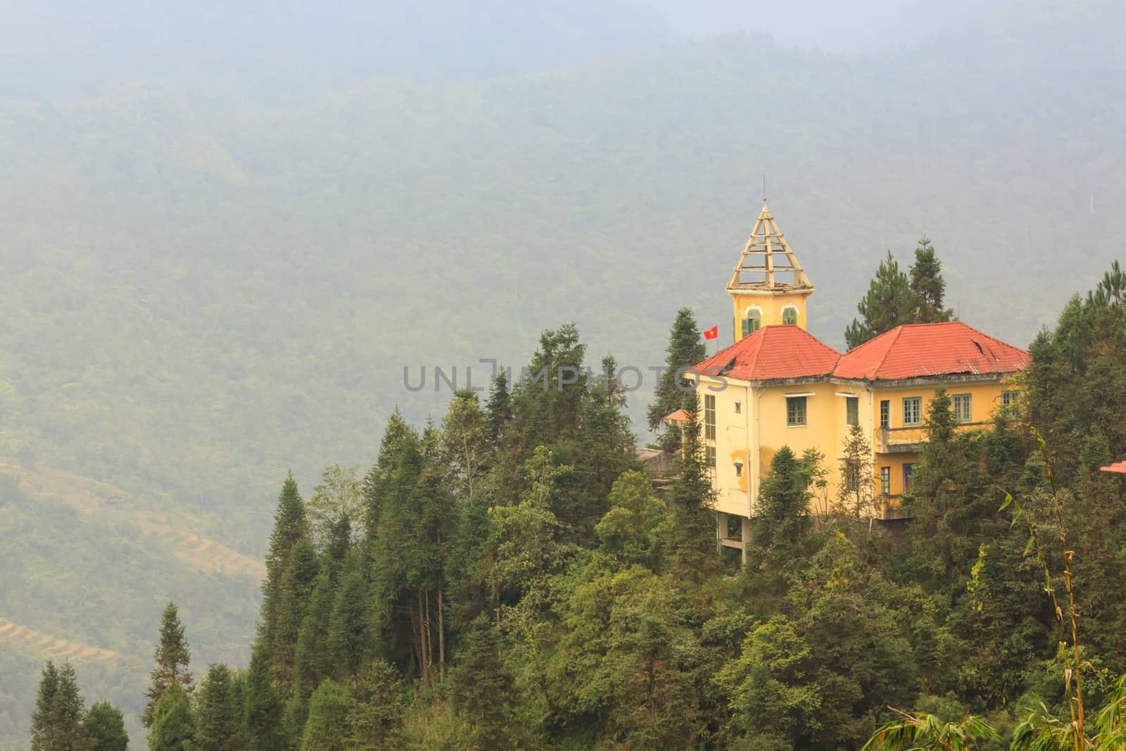 Old building in Sapa, Vietnam. by ngungfoto