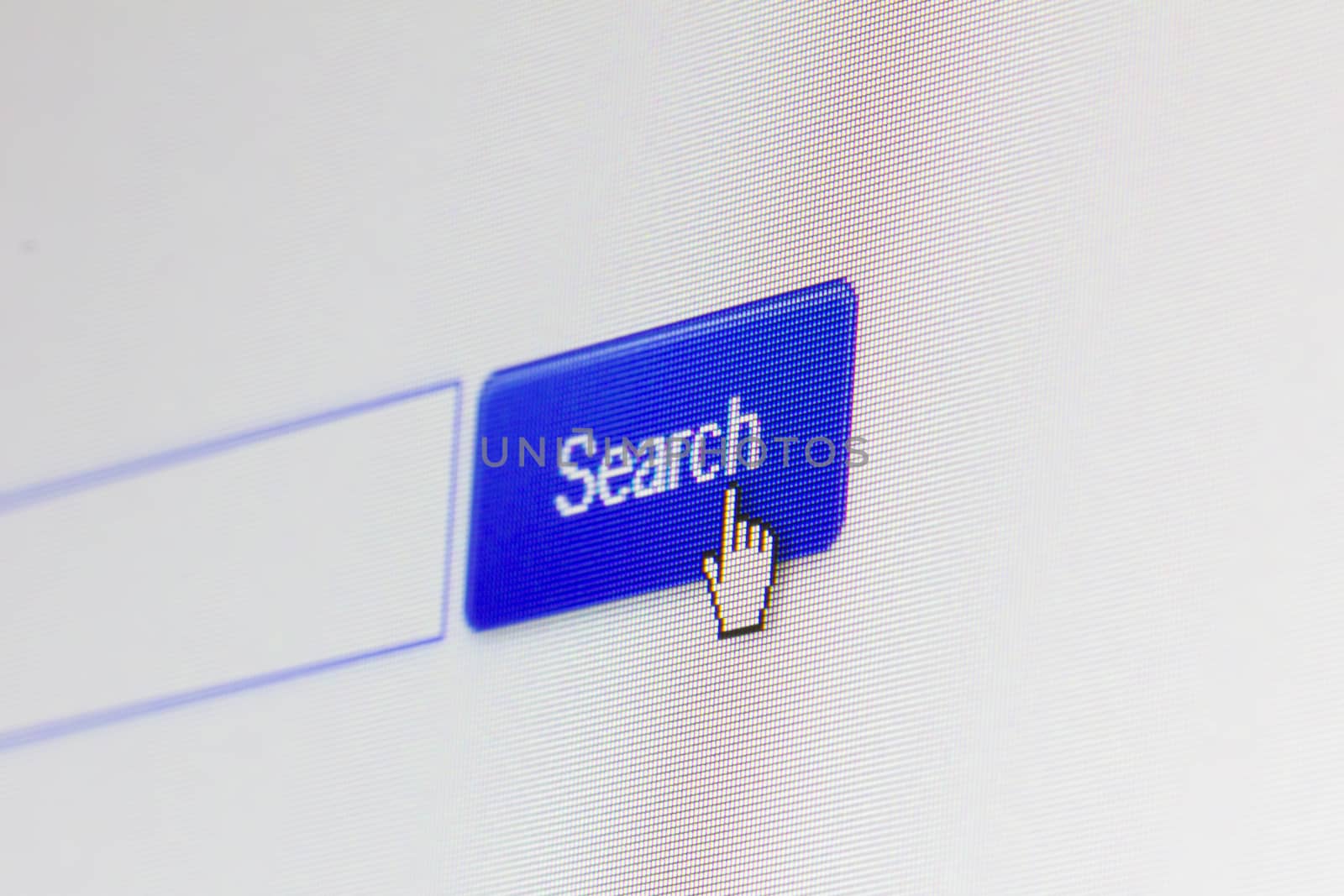 internet searching engine on monitor screen.