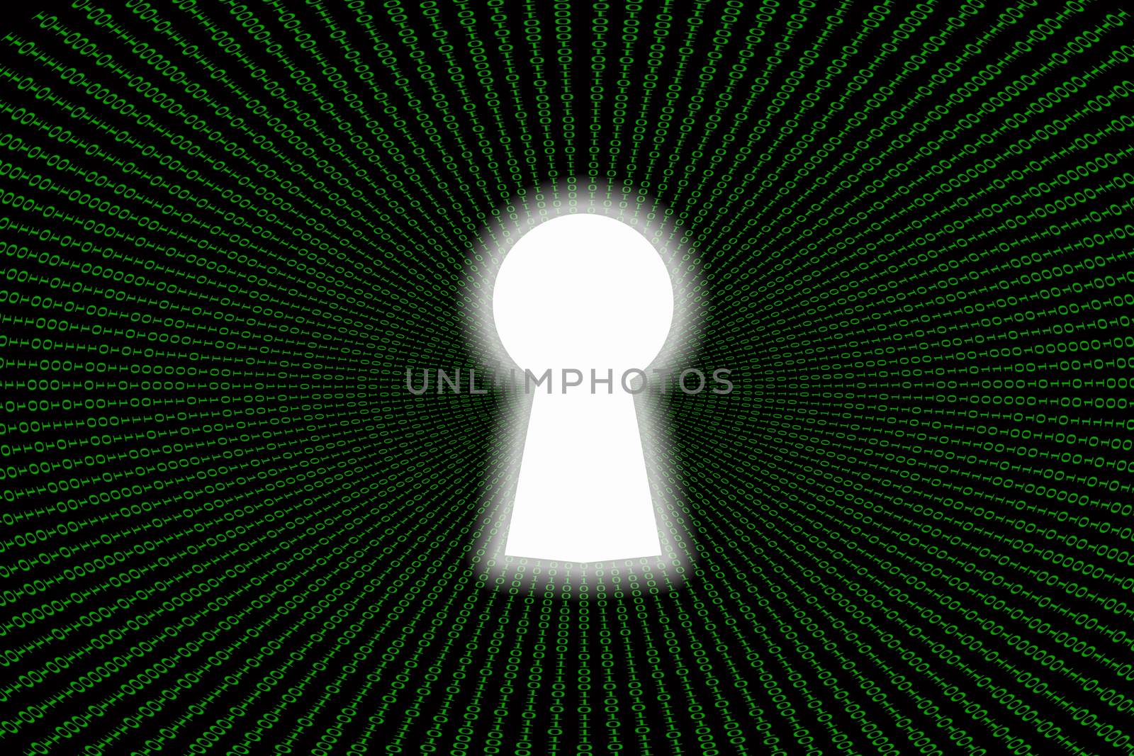 Data security concept binary background.