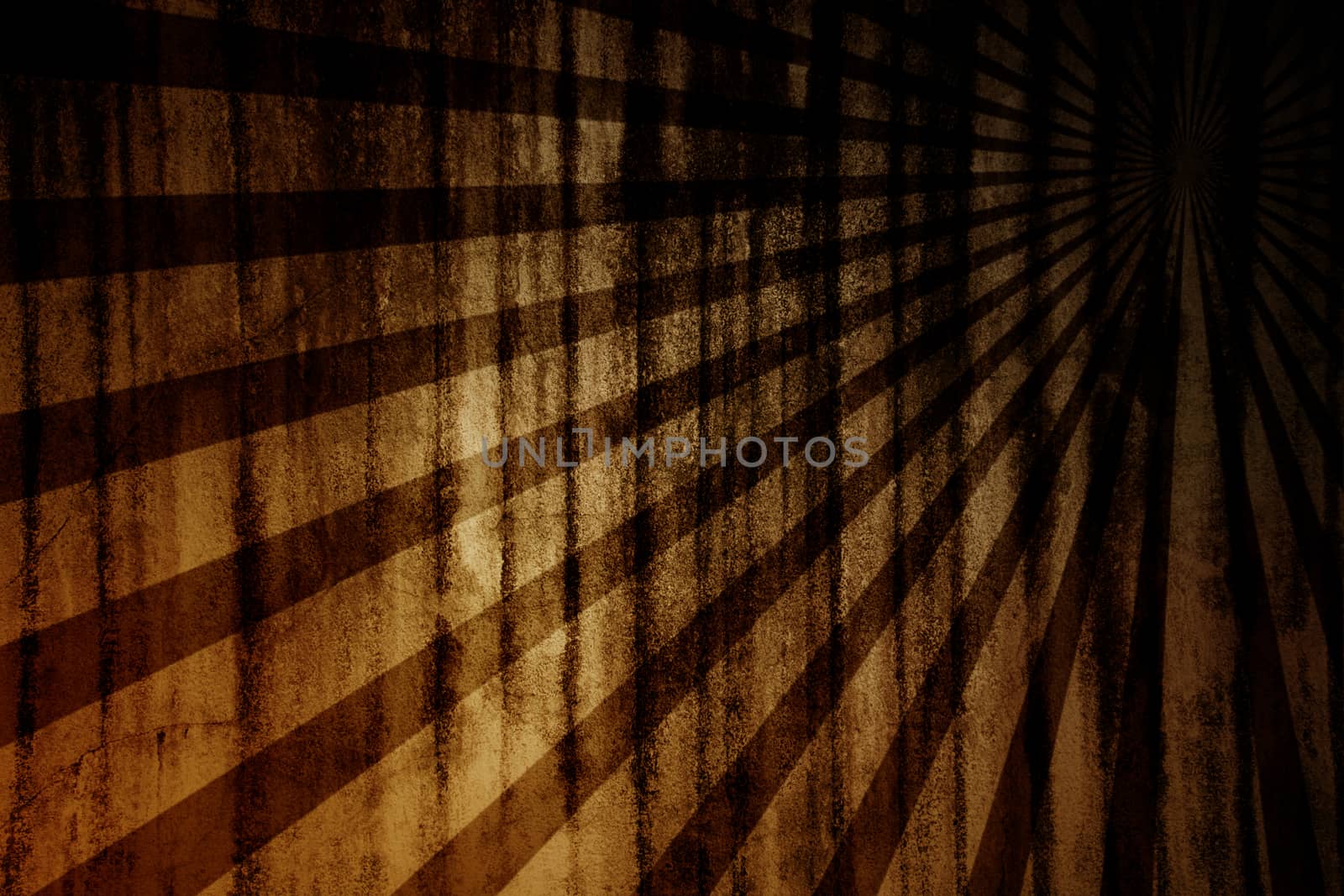 vintage abstract sun rays on the wall grunge.