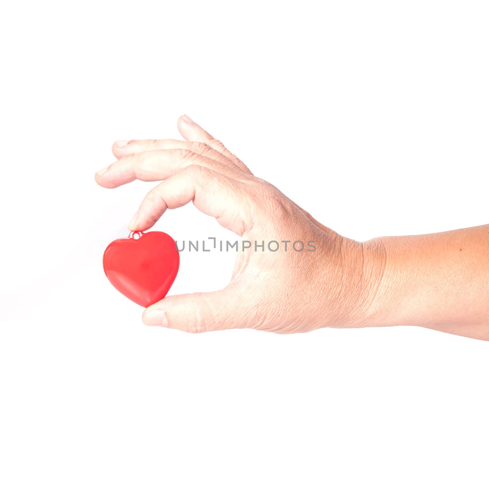 Heart on hand in Valentine day
