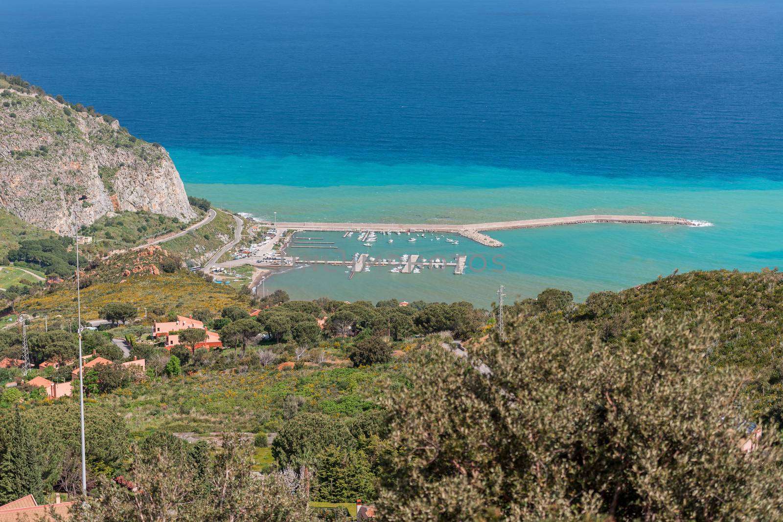 Harbour at Cefalu city, Sicily, Italy