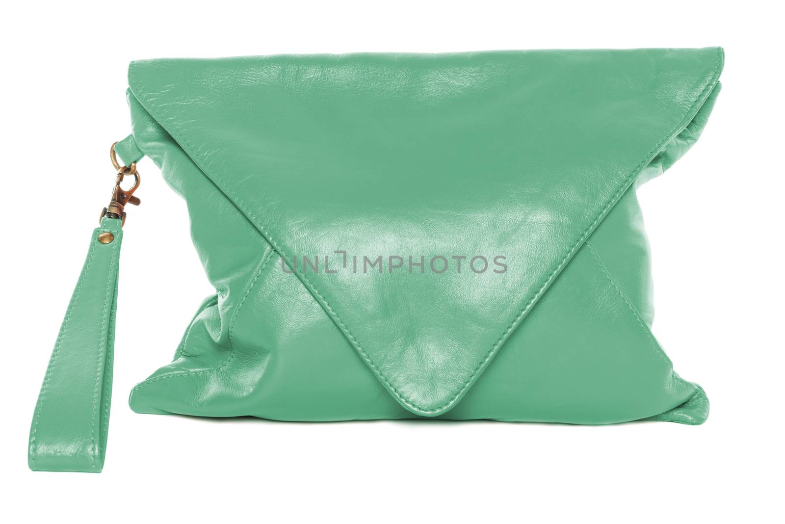 Woman bag isolated on white background sea green color by Nanisimova