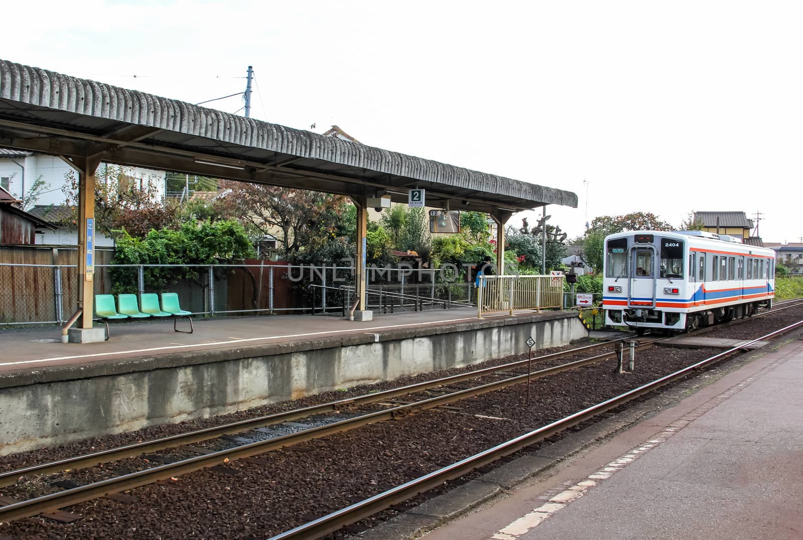 Local old country train station in Japan