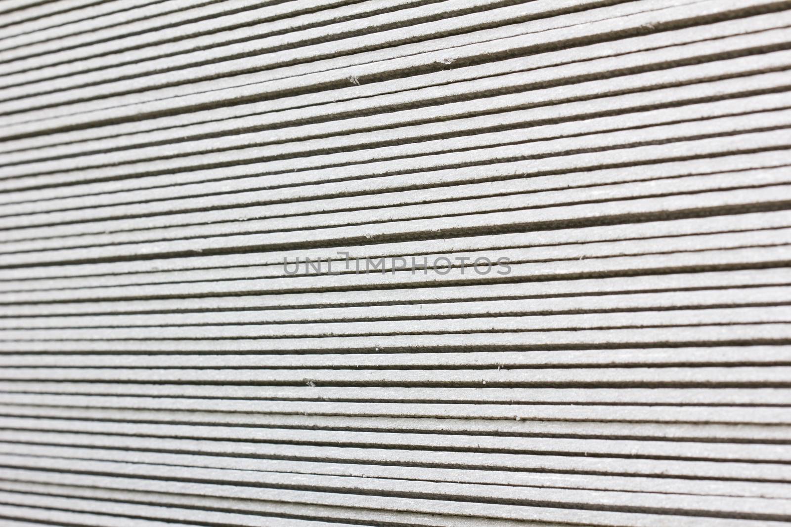 The stack of gypsum board preparing for construction, background, perspective.