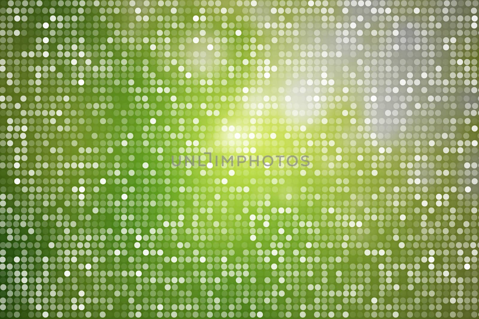 Beautiful polka dots on green background.