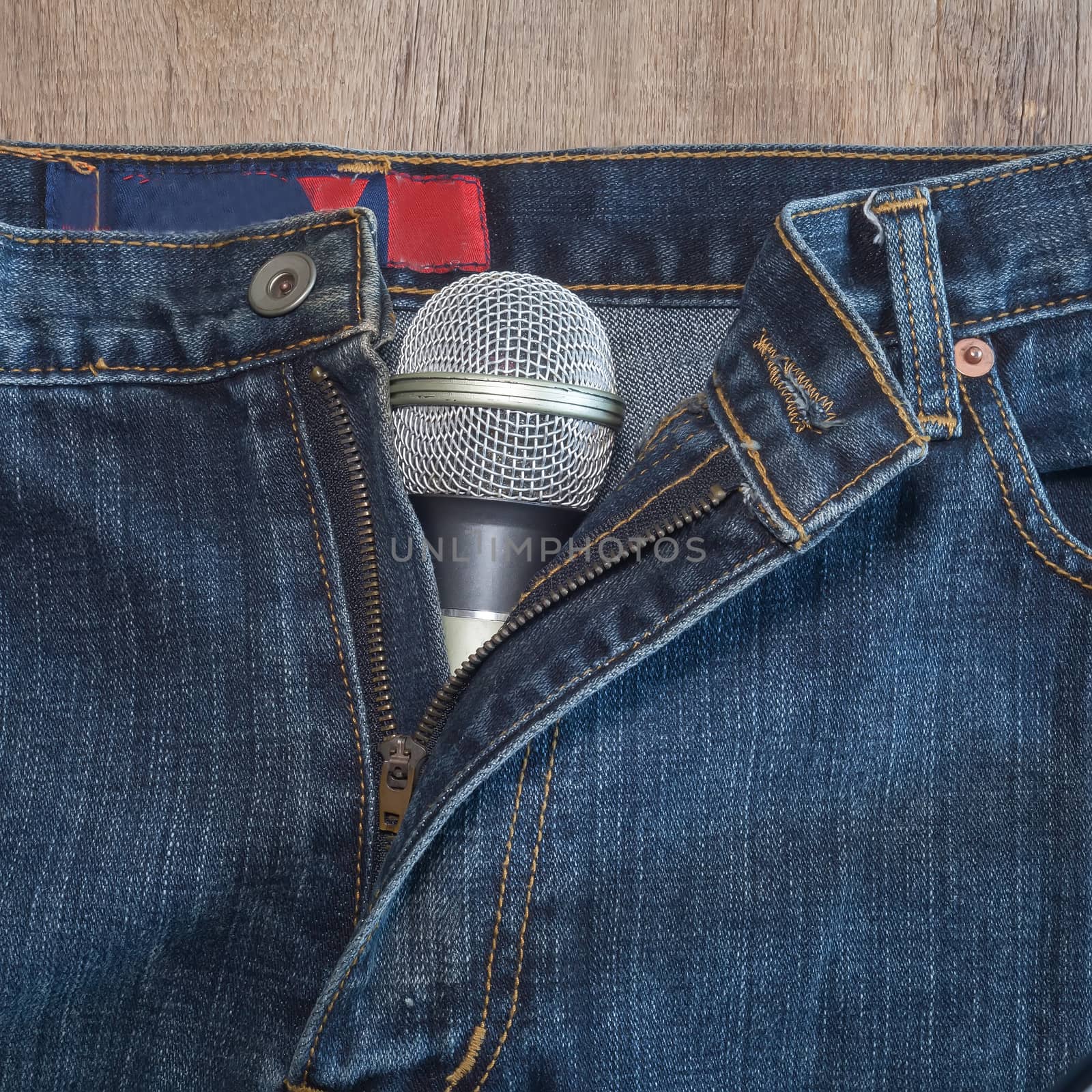 Microphone on jeans by amnarj2006