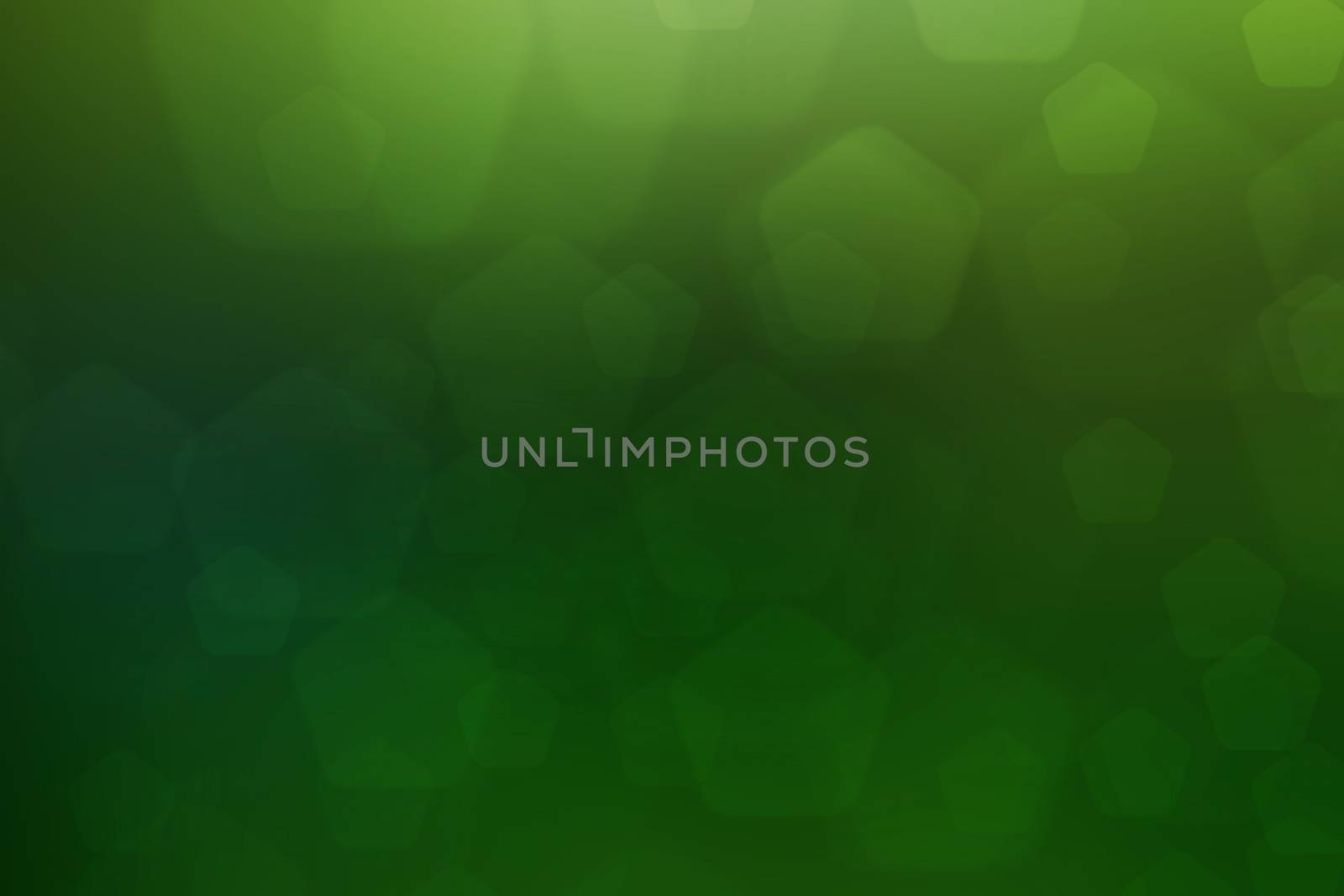 abstract green nature background, pentagon bokeh
