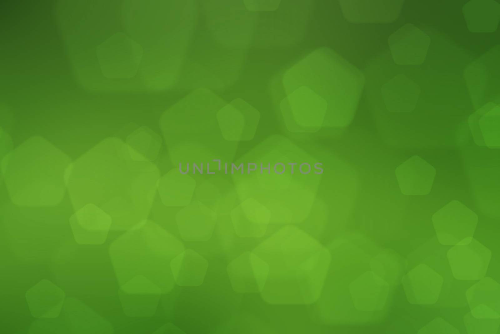 abstract green nature background, pentagon bokeh