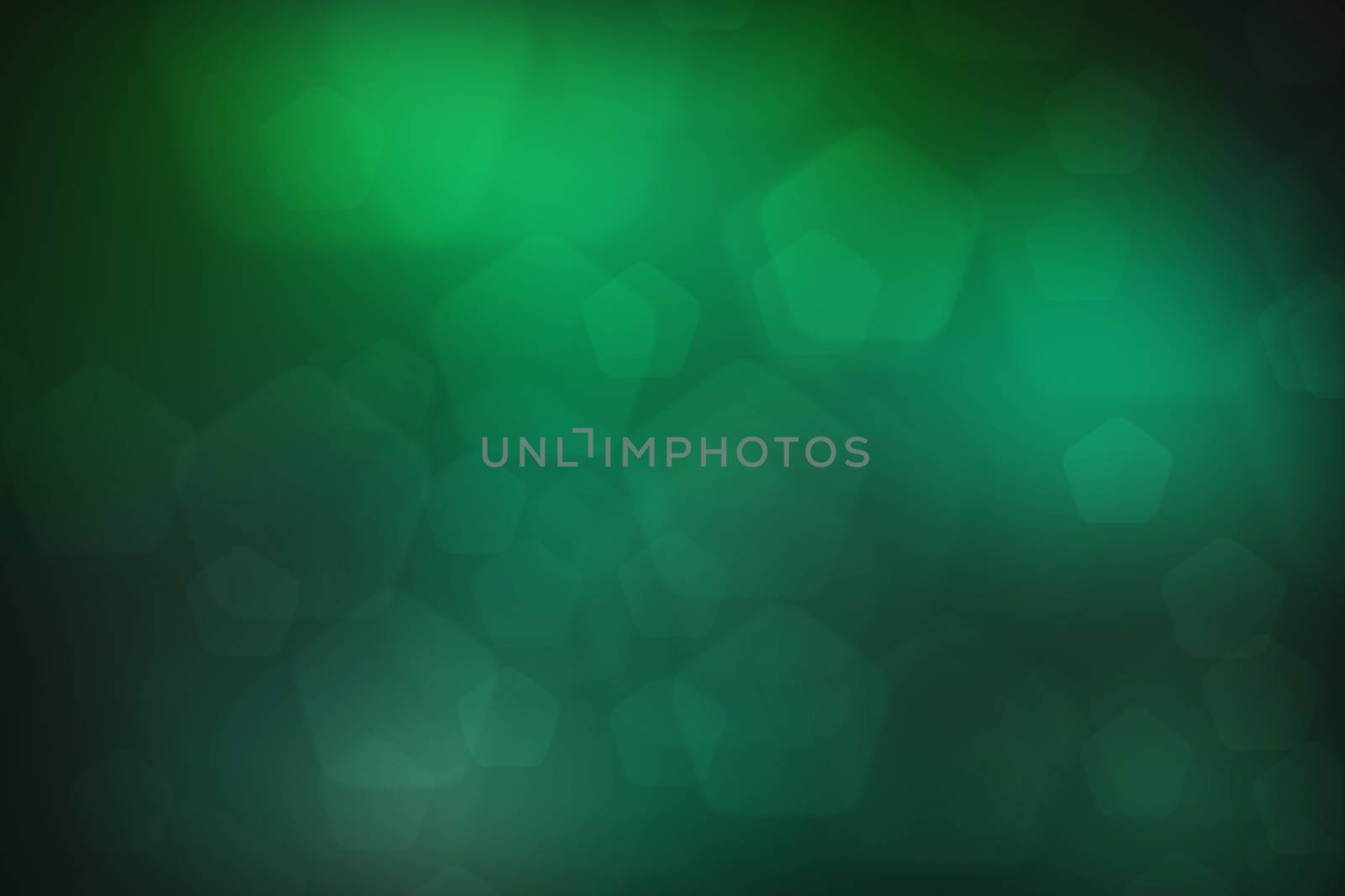 abstract green nature background, pentagon bokeh