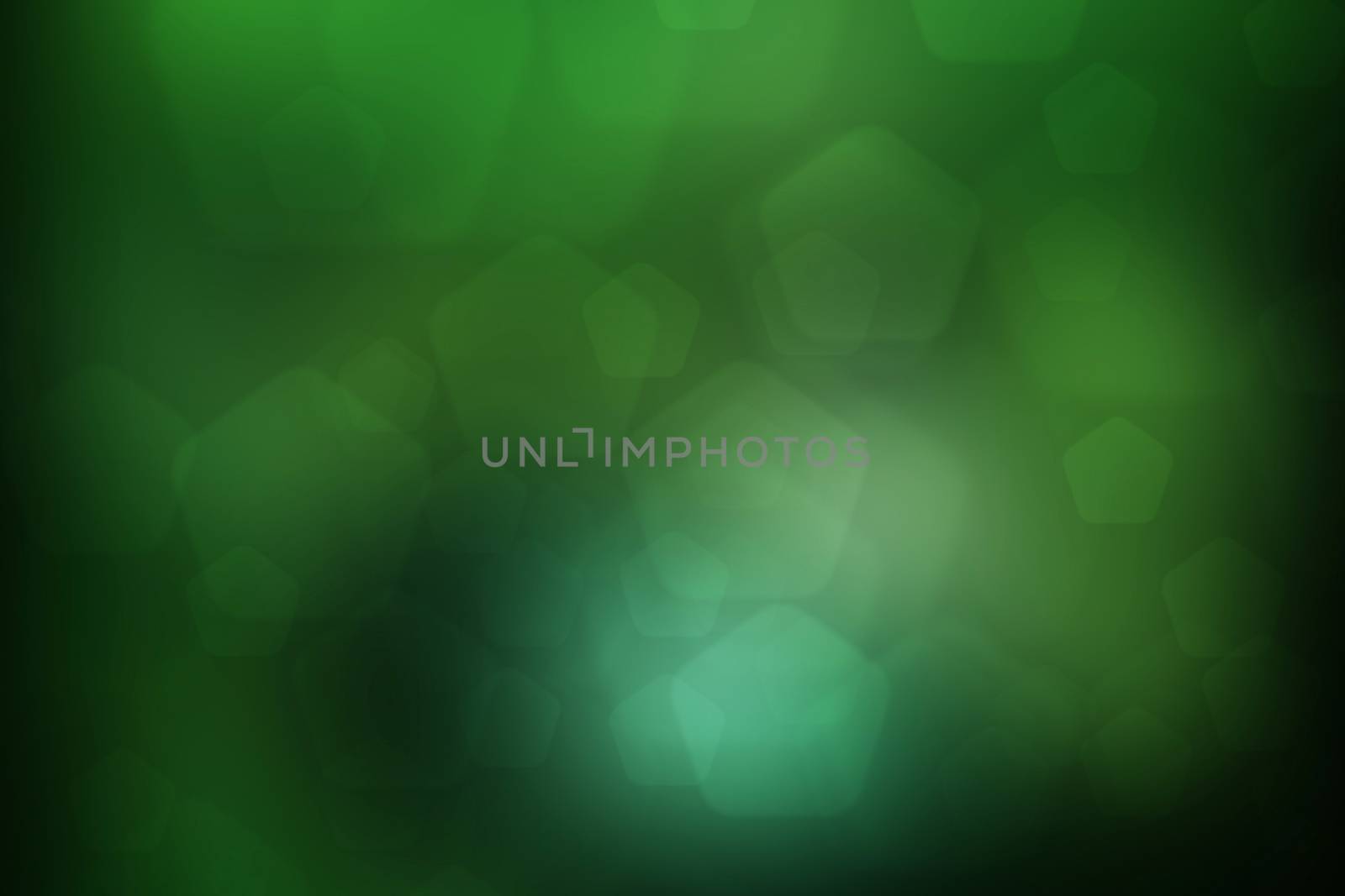 abstract green nature background, pentagon bokeh
