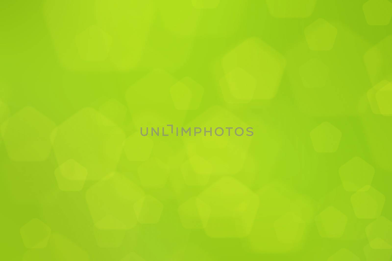 abstract green nature background, pentagon bokeh