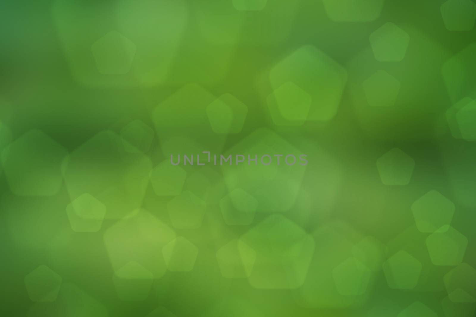abstract green nature background, pentagon bokeh