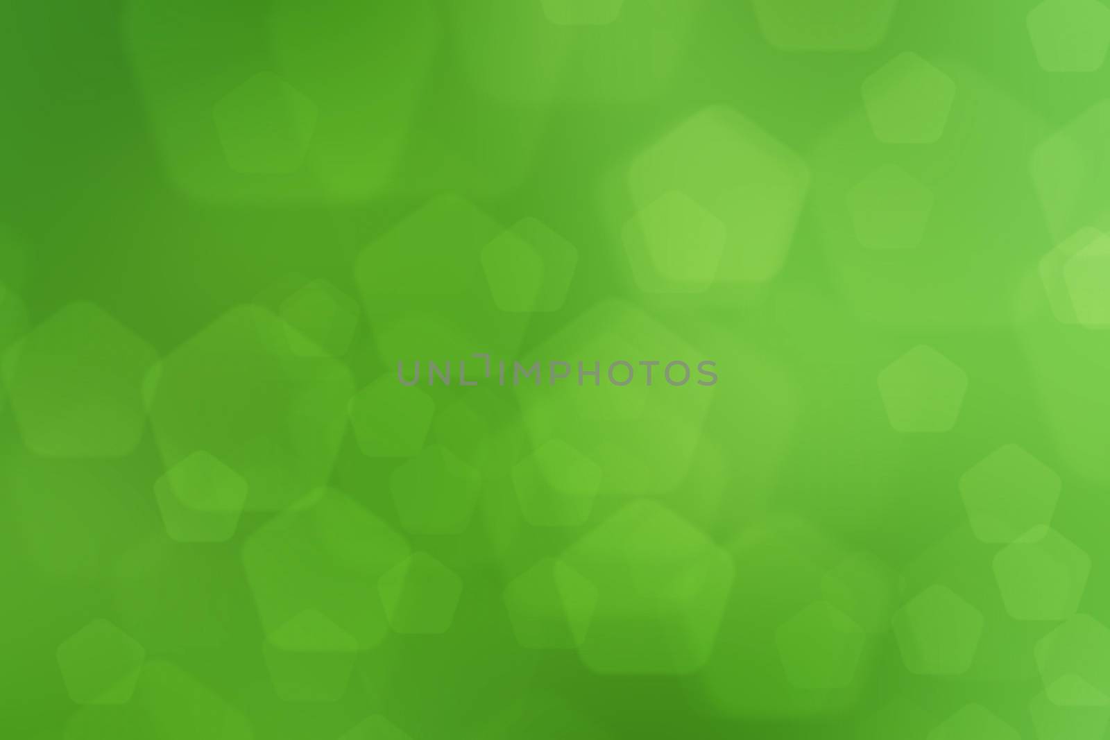 abstract green nature background, pentagon bokeh