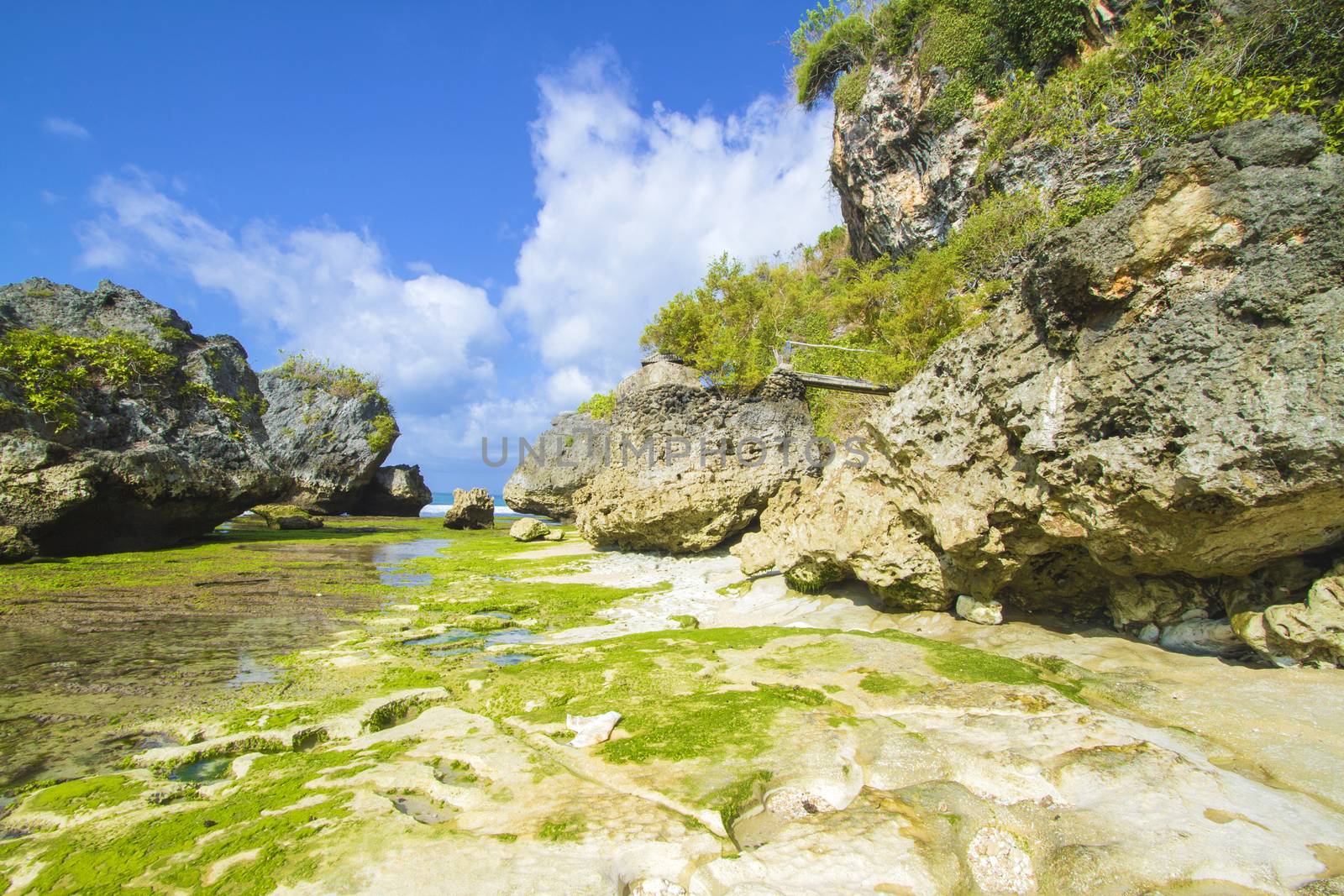 Ocean coastline, Bali, Indonesia.