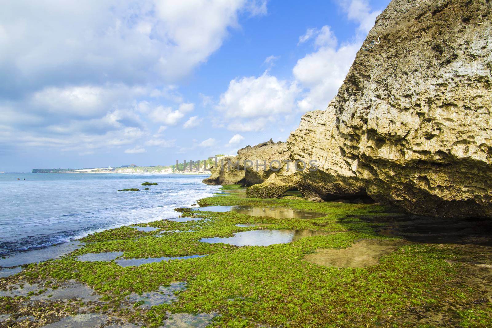 Ocean coastline, Bali, Indonesia.