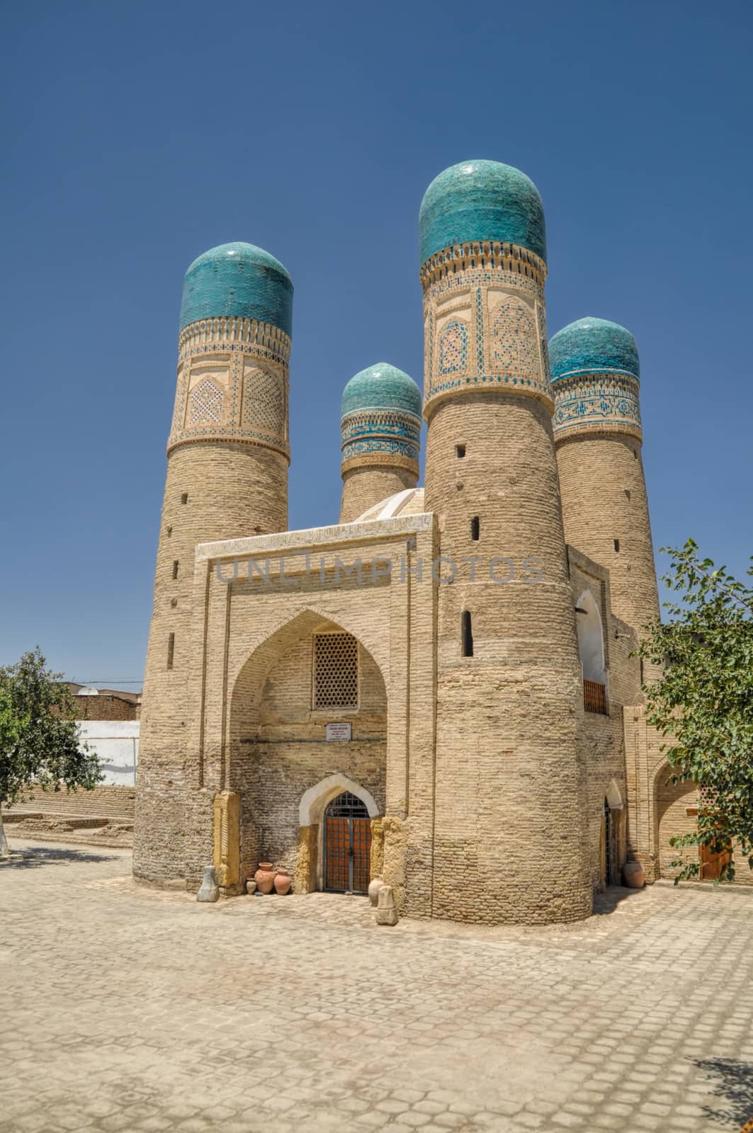 Scenic view of temple in Bukhara, Uzbekistan